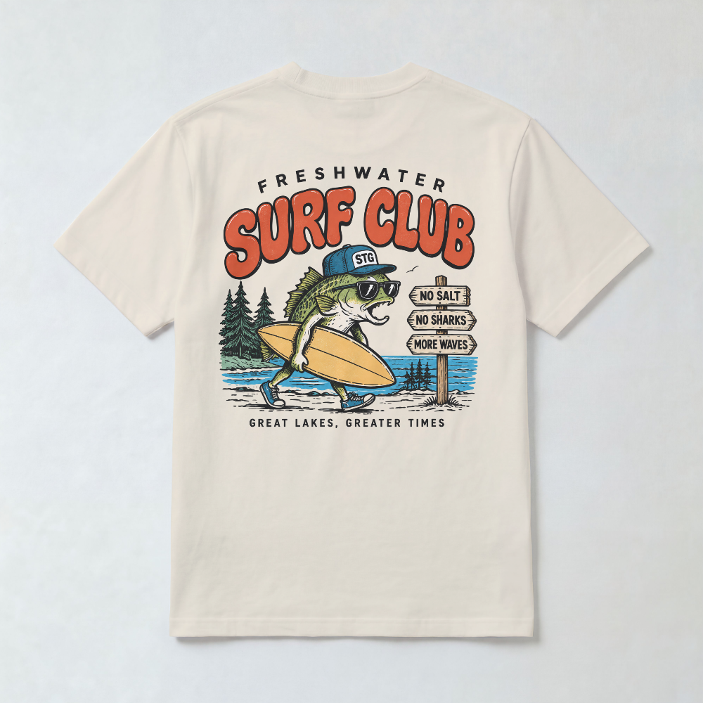 Freshwater Surf Club Fish Surfer T-shirt