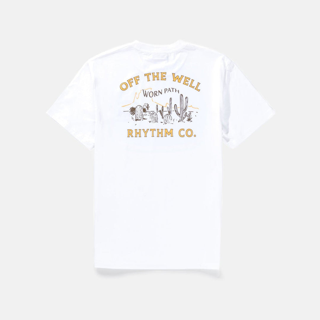 Rhythm Worn Path SS T-Shirt - Vintage White