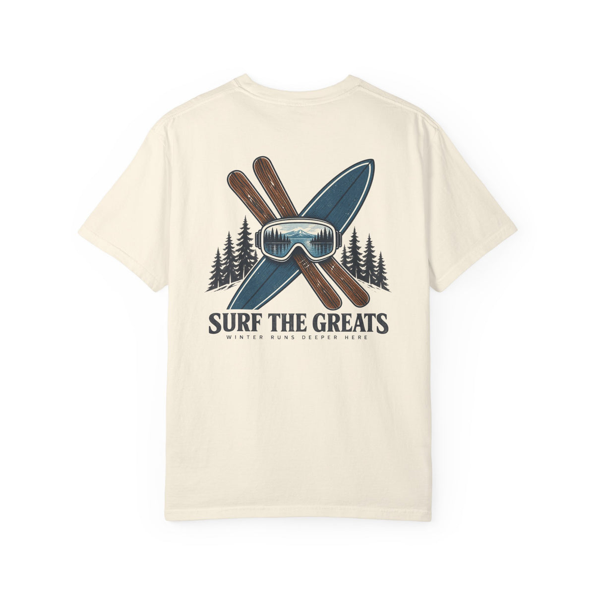 1 Board 2 Skis T-shirt