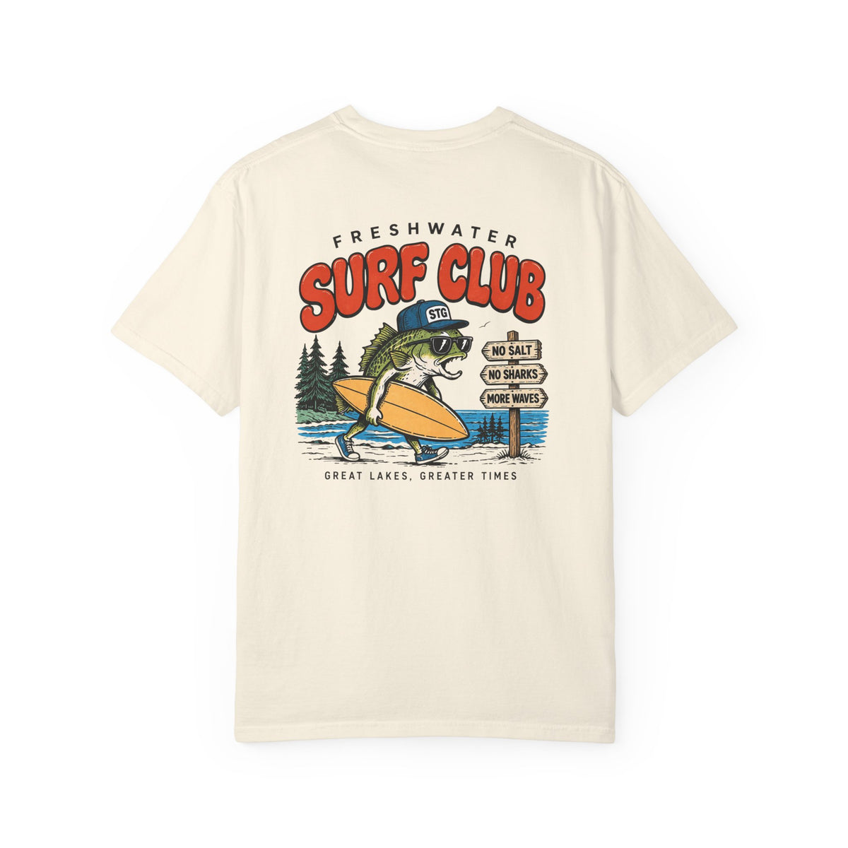 Freshwater Surf Club Fish Surfer T-shirt