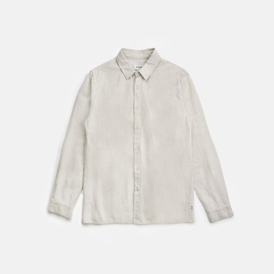 Rhythm Classic Linen LS Shirt - Sand