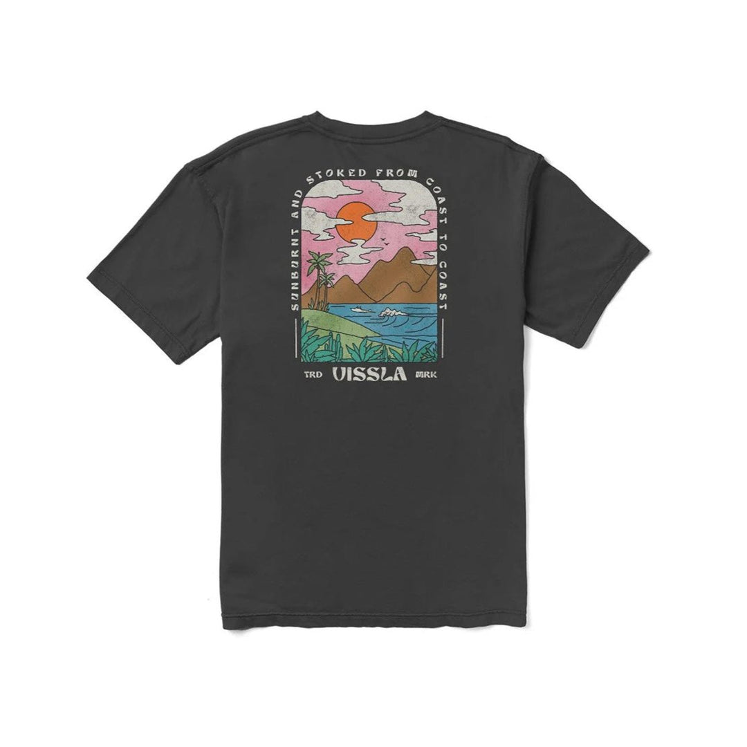 Vissla Sunburnt Coast Premium Pocket Tee - Black