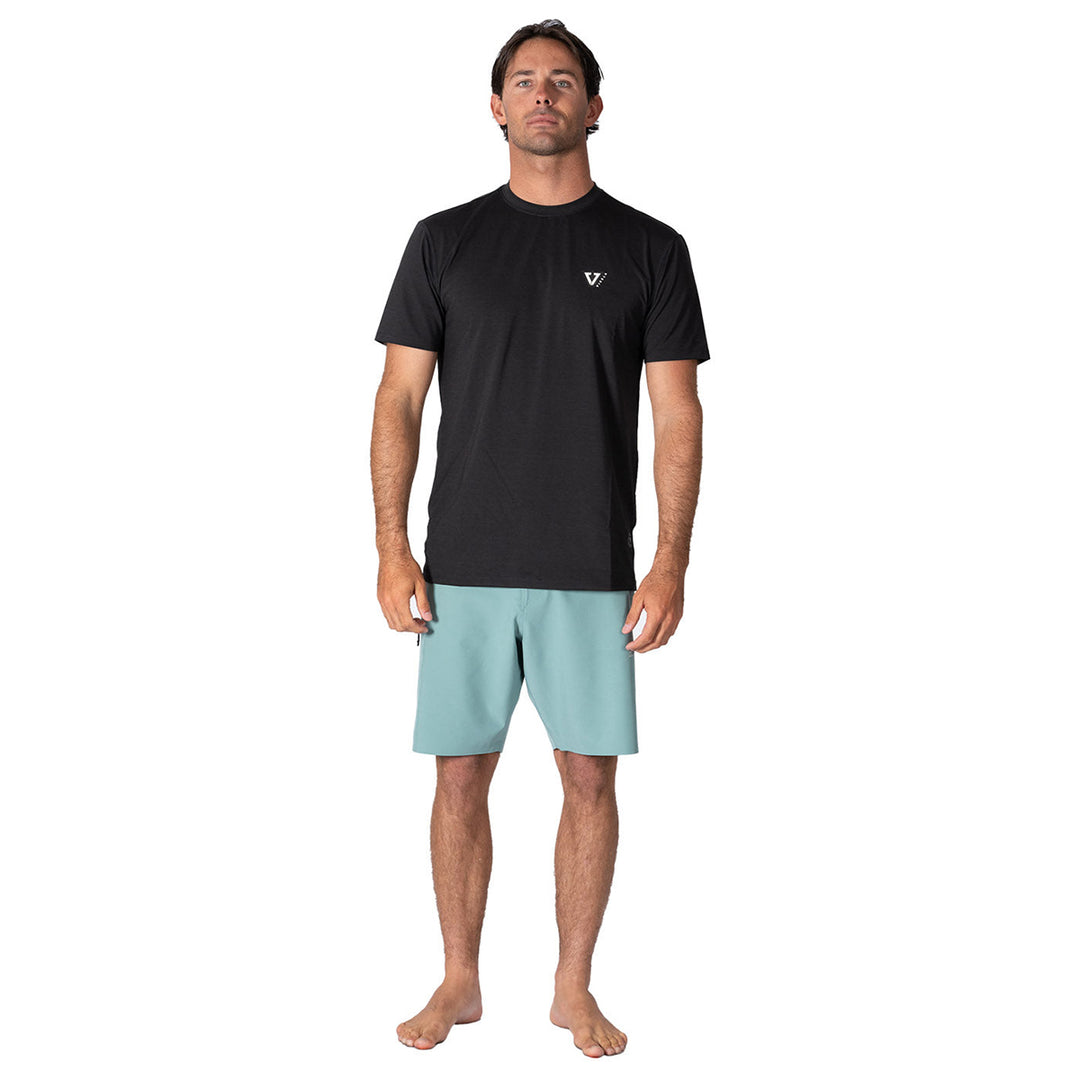 Vissla Twisted Eco SS Rashguard - Black