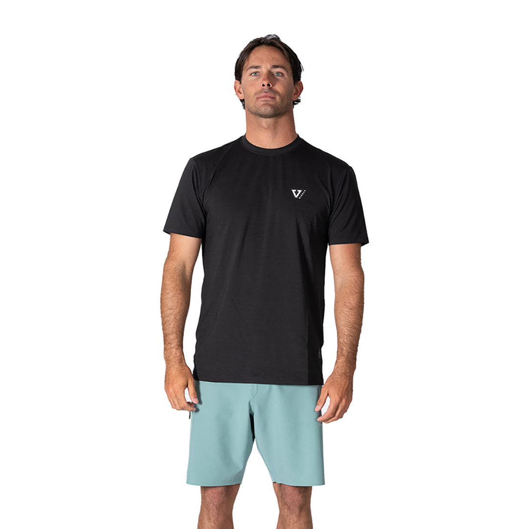 Vissla Twisted Eco SS Rashguard - Black