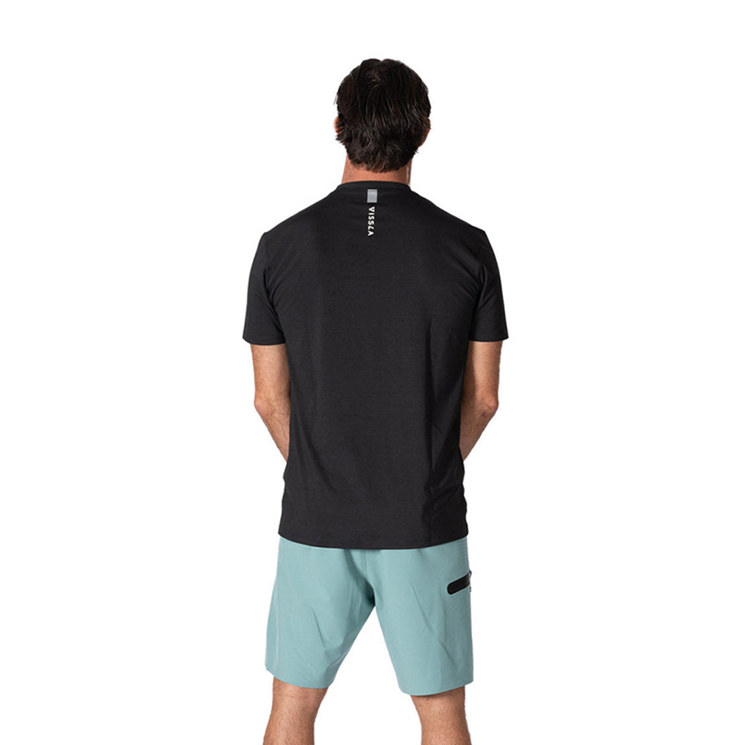 Vissla Twisted Eco SS Rashguard - Black