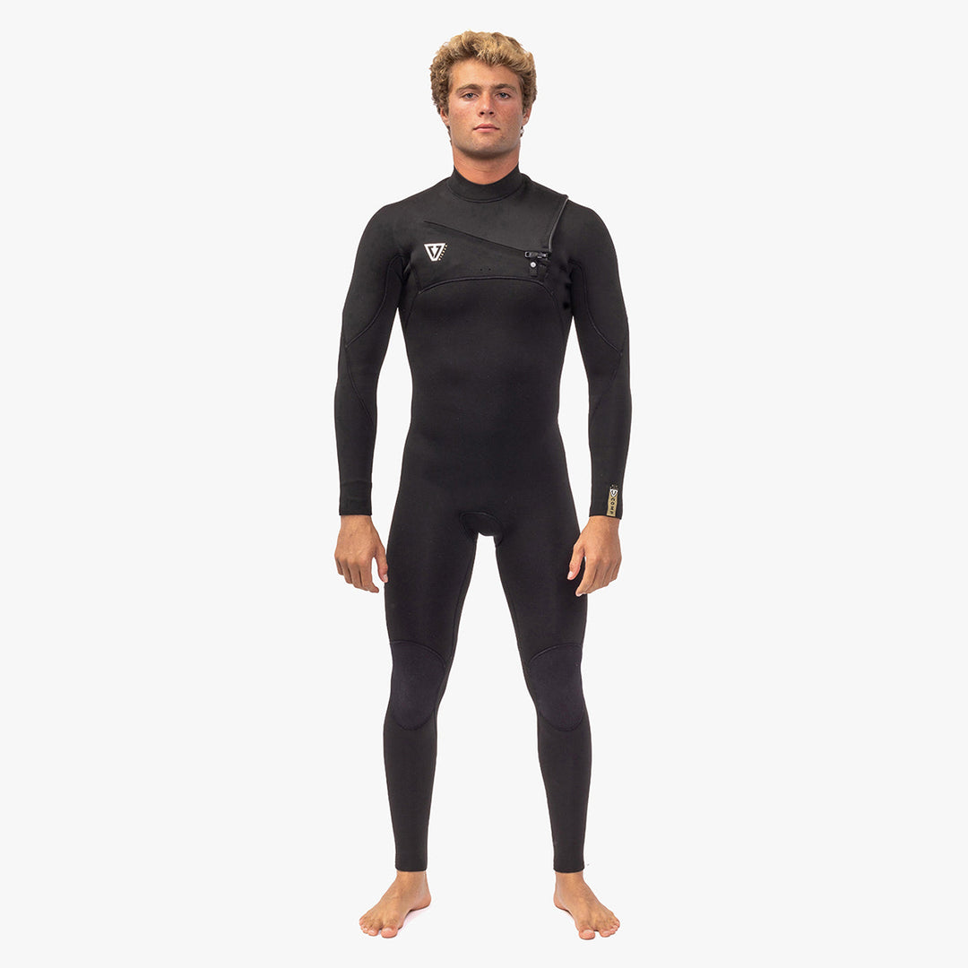 Vissla 7 Seas Comp 4/3 Chest Zip - Black2