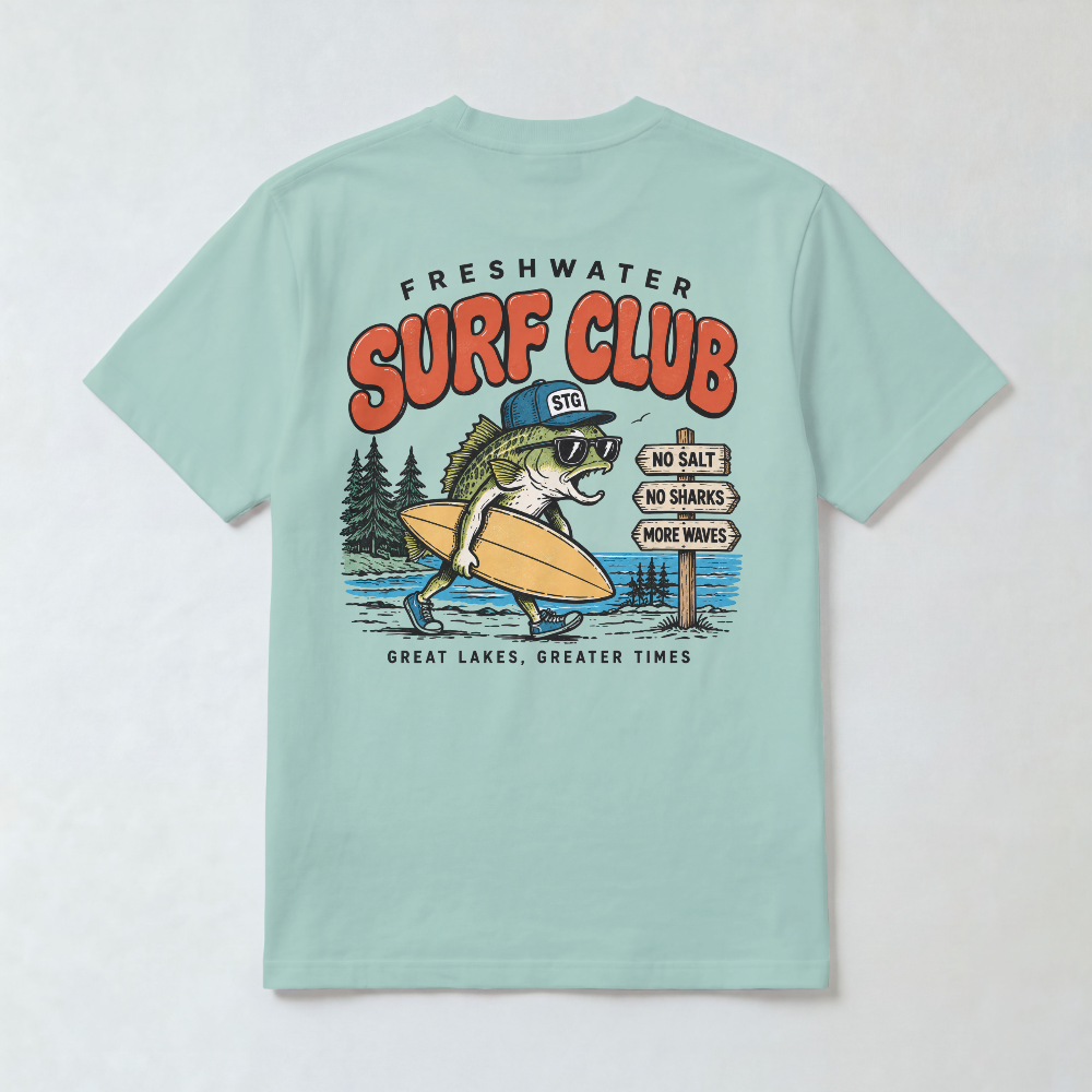 Freshwater Surf Club Fish Surfer T-shirt
