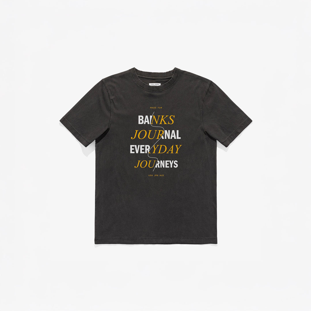 Banks Journal Total Trader Tee - Dirty Black