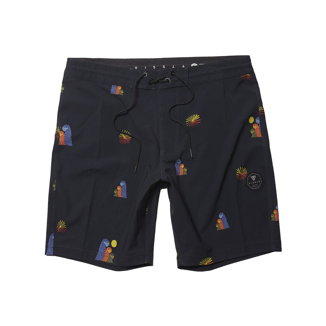 Vissla Outside Sets 17" Boys Boardshort - Black