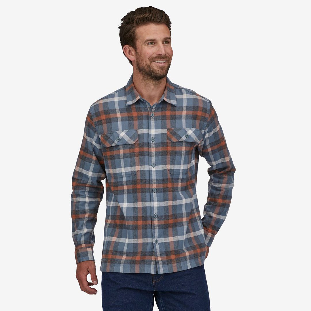 Patagonia Organic Cotton Midweight Fjord Flannel Shirt - Plume Grey