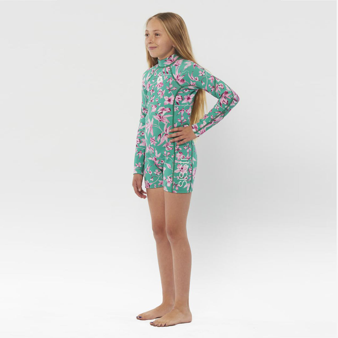 SISSTR 7 Seas Youth 2/2 LS Spring Suit - Camp Green