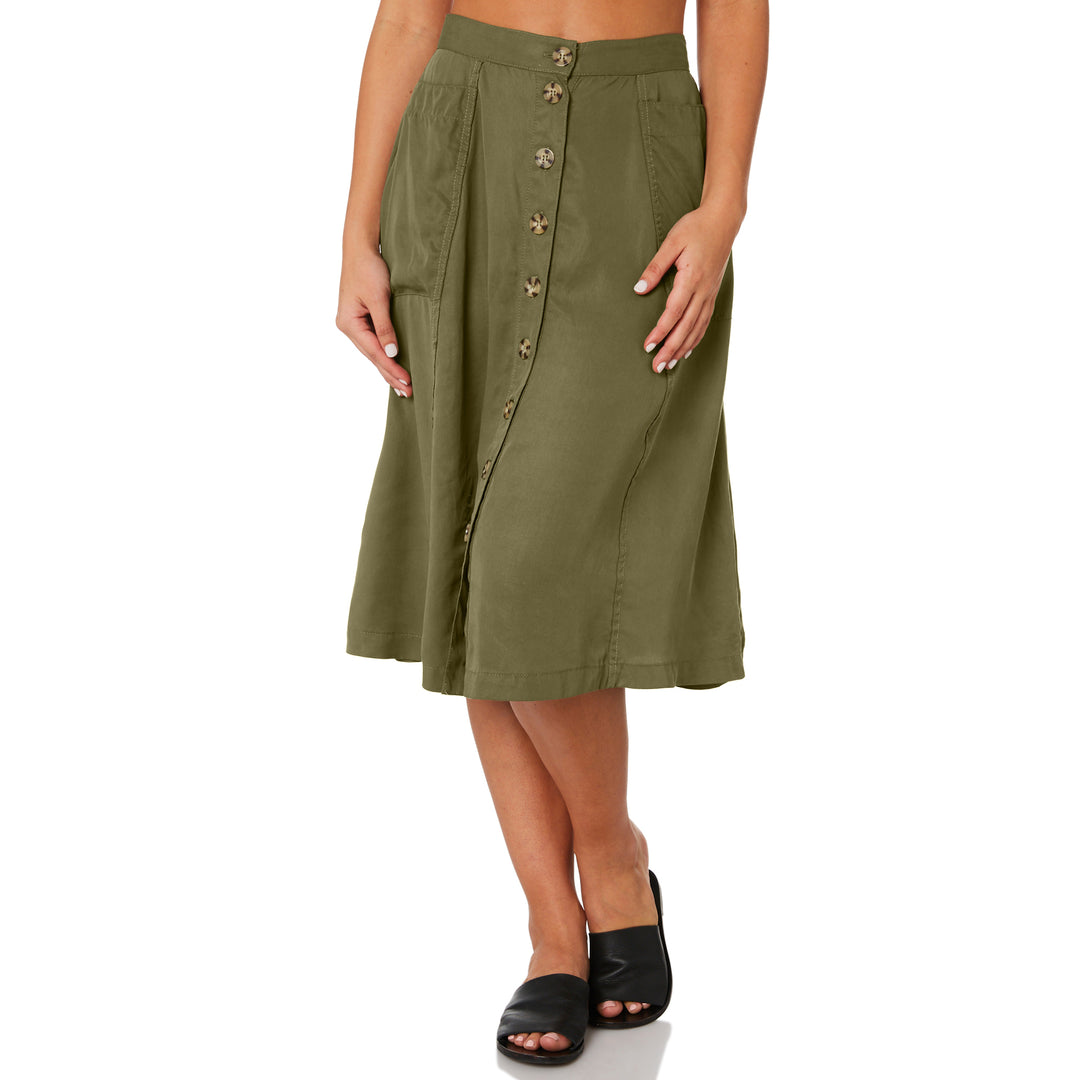 Rhythm Valencia Skirt - Basil