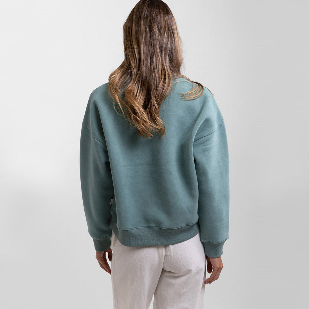 Rhythm Classic Crew Neck Fleece - Eucalyptus