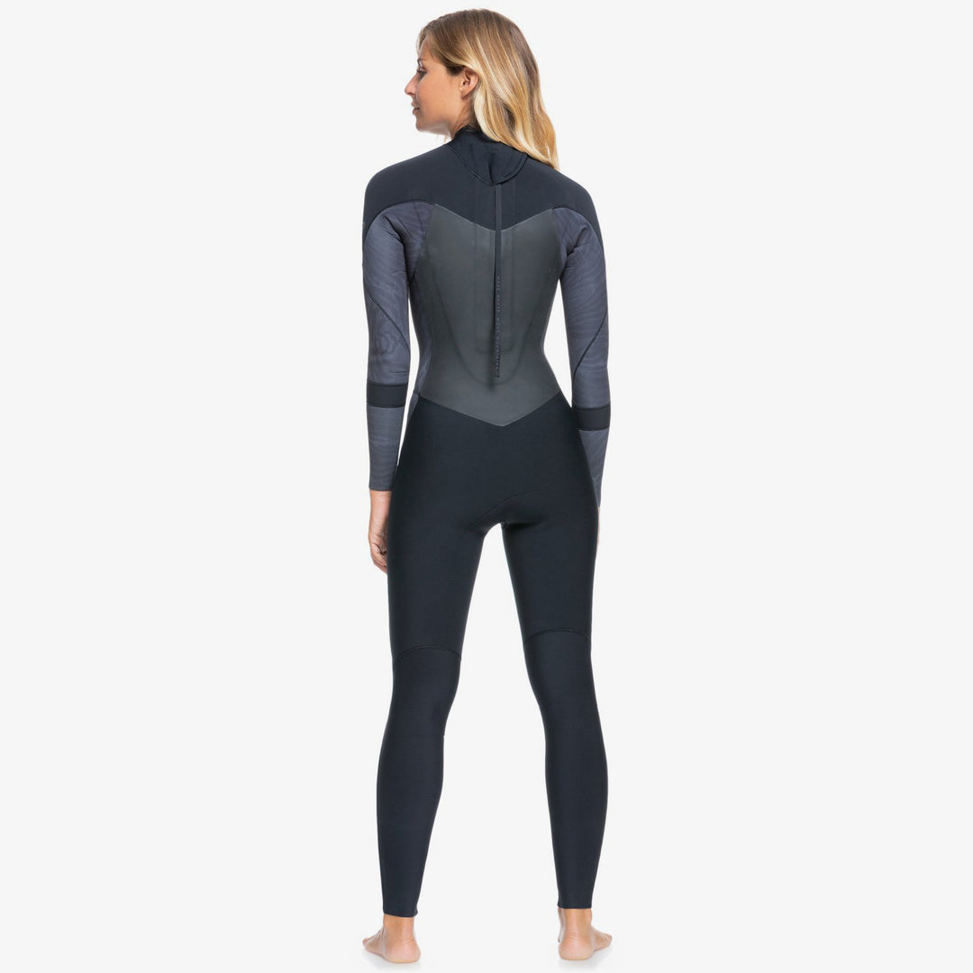 ROXY Syncro 4/3 Back Zip Wetsuit - Jet/Black