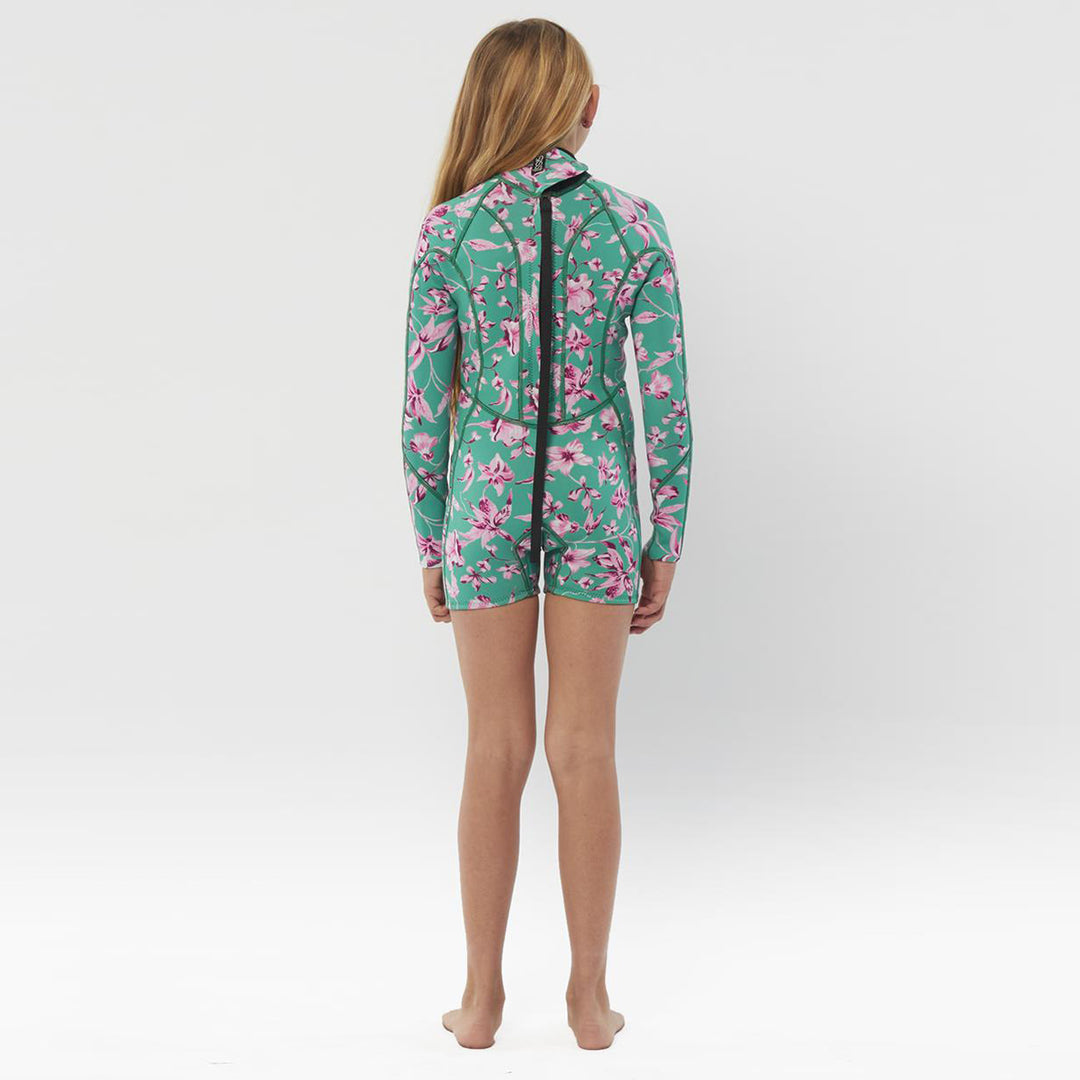 SISSTR 7 Seas Youth 2/2 LS Spring Suit - Camp Green