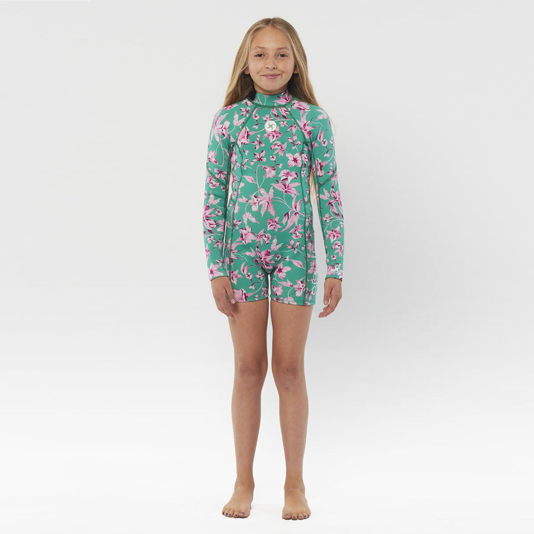 SISSTR 7 Seas Youth 2/2 LS Spring Suit - Camp Green