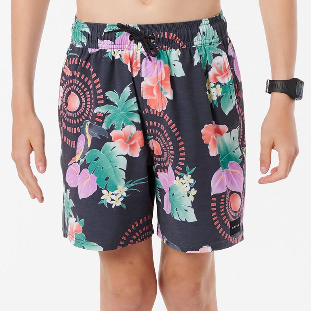 Rip Curl Kids Beach Party 16" Volley Boardshorts - Black