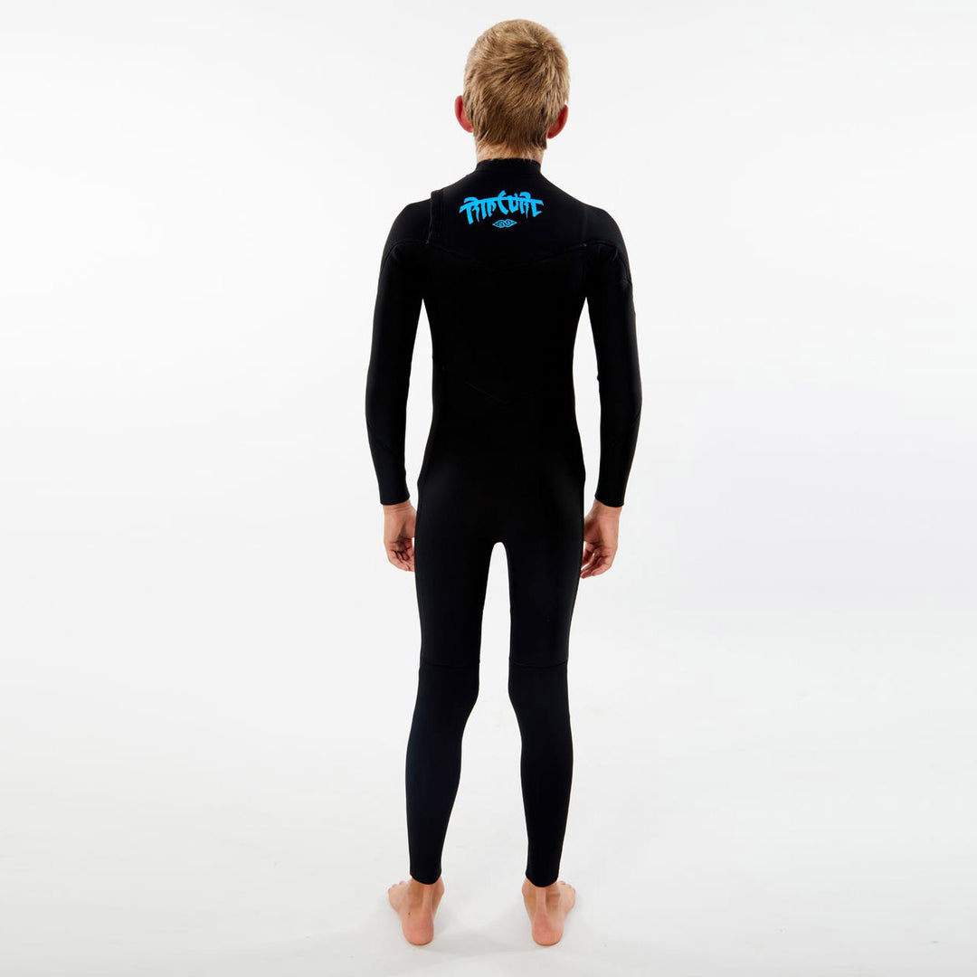 Rip Curl 4/3mm Jr. Dawn Patrol Wetsuit - Black/White